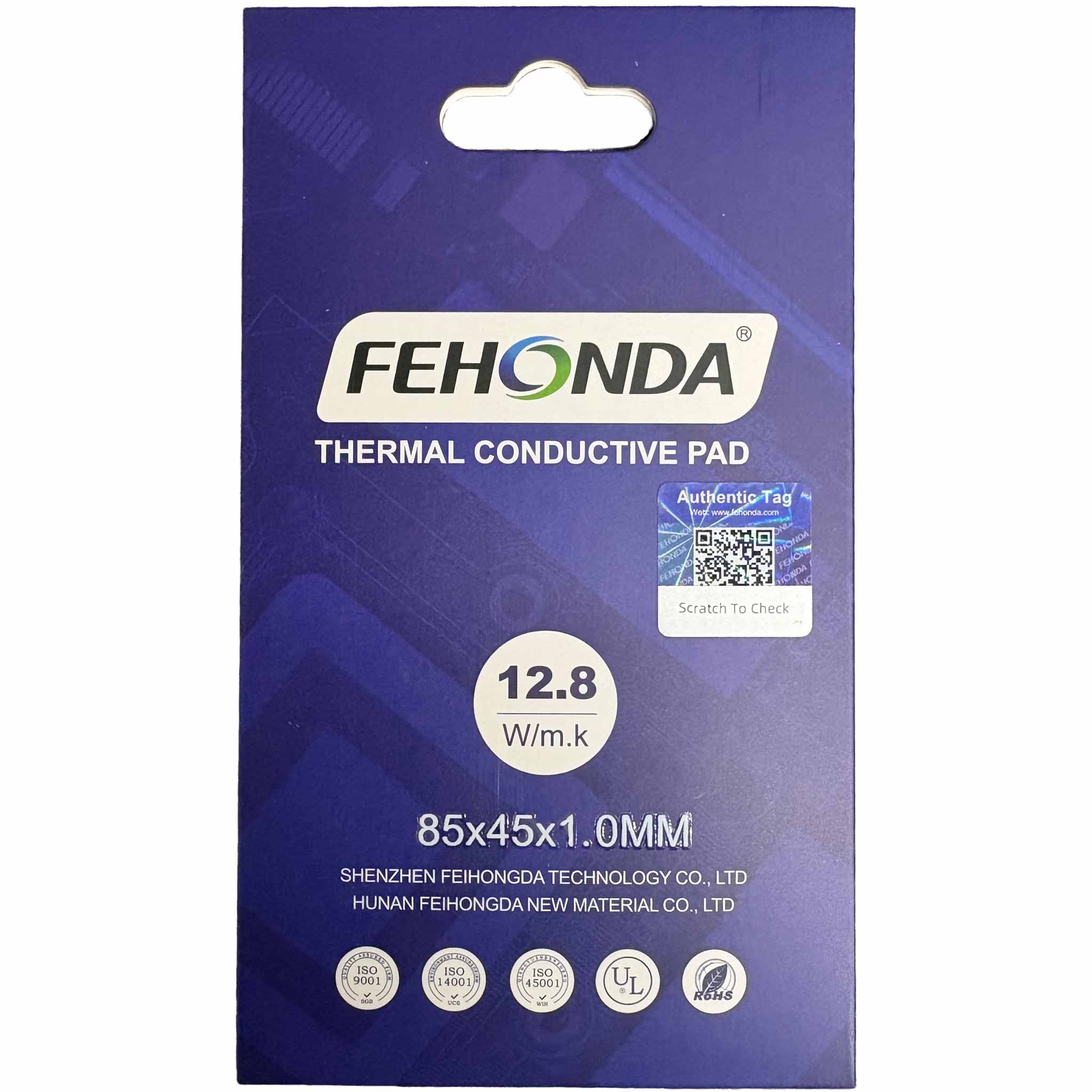 Fehonda 12.8W/mK Thermal Pad 85x45mm High Performance for GPU, VRM, VRAM, PS4, PS5, XBOX