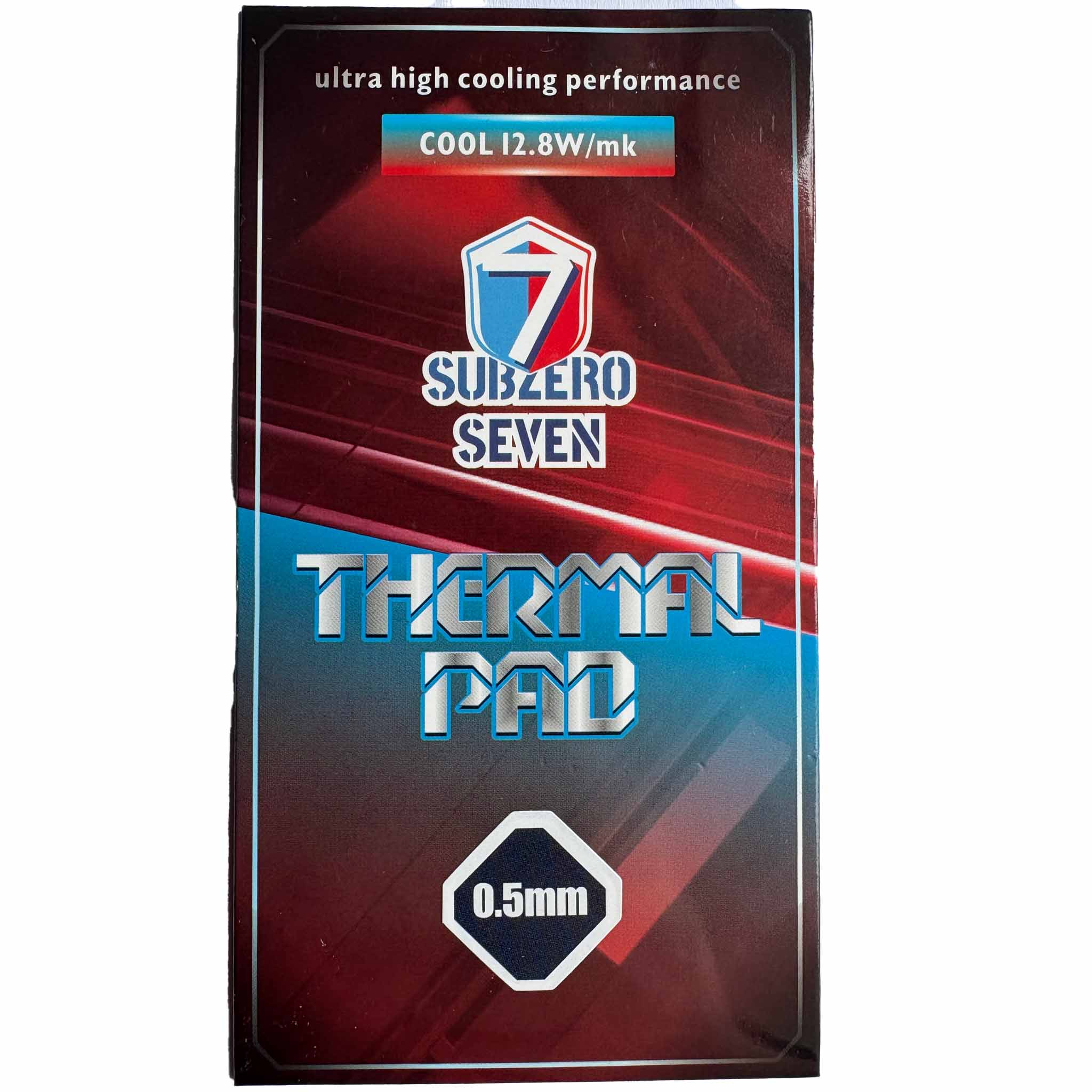SubZero Seven 12.8W/mK Thermal Pad 90x50mm High Performance for GPU, VRM, VRAM, PS4, PS5, XBOX