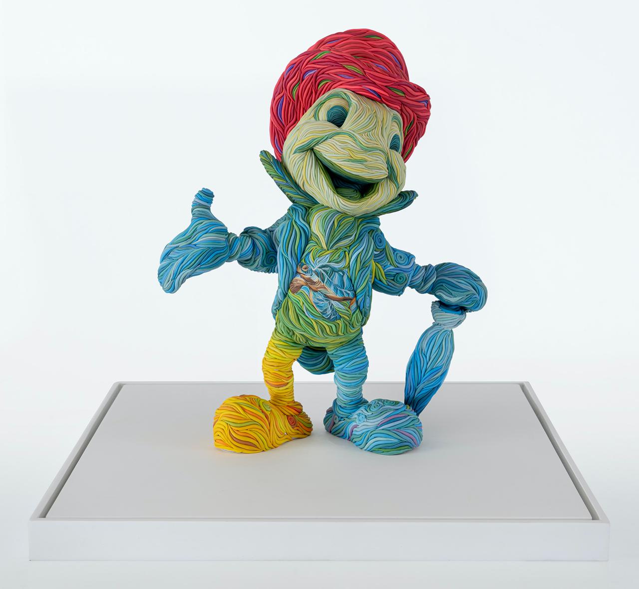 Jiminy Cricket with Sea Turtle in Paradise