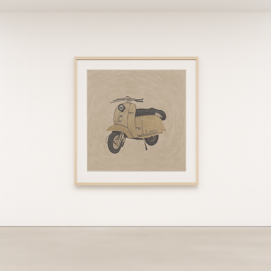Objected Cream Vespa