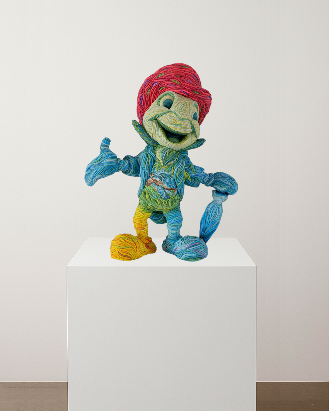 Jiminy Cricket with Sea Turtle in Paradise