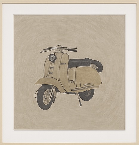 Objected Cream Vespa