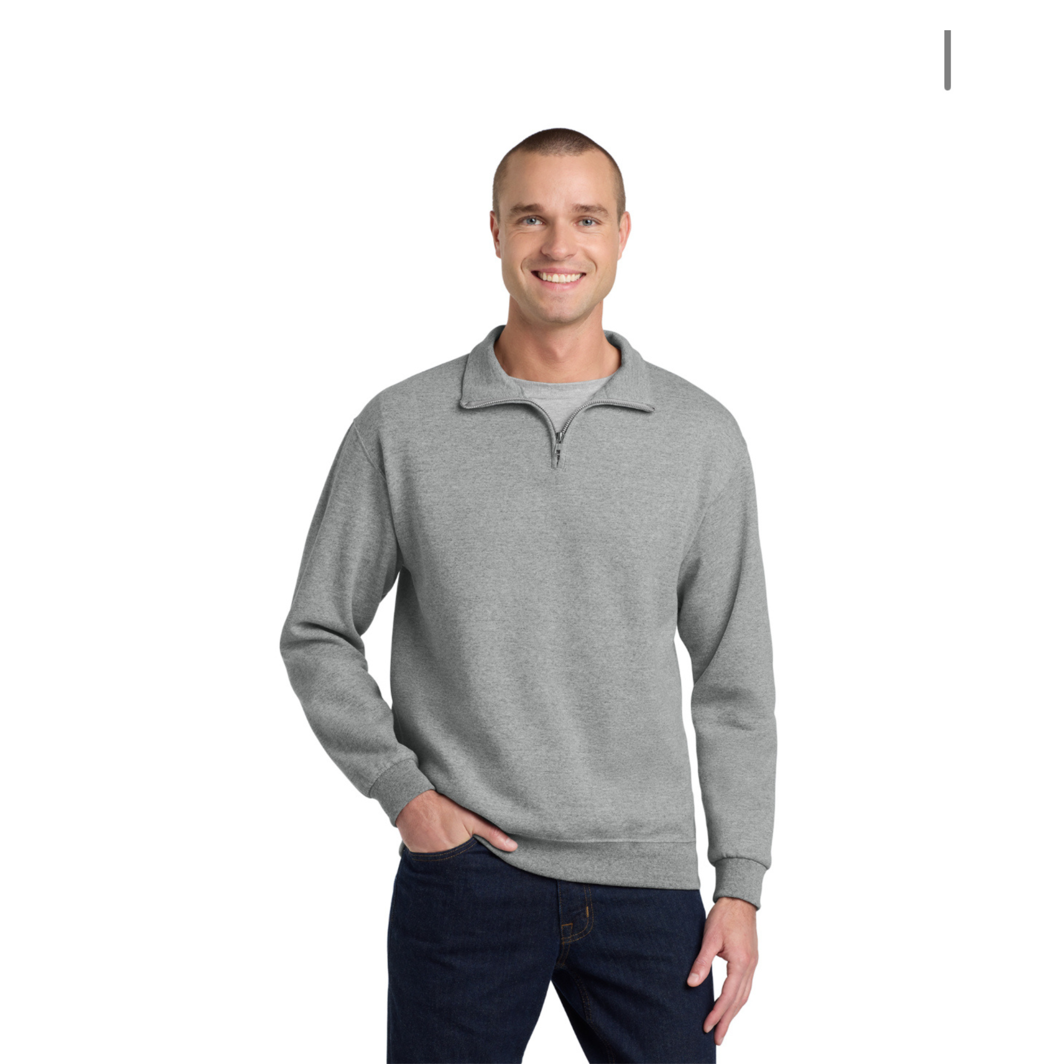 995M Jerzees® NuBlend® 1/4-Zip Cadet Collar Sweatshirt