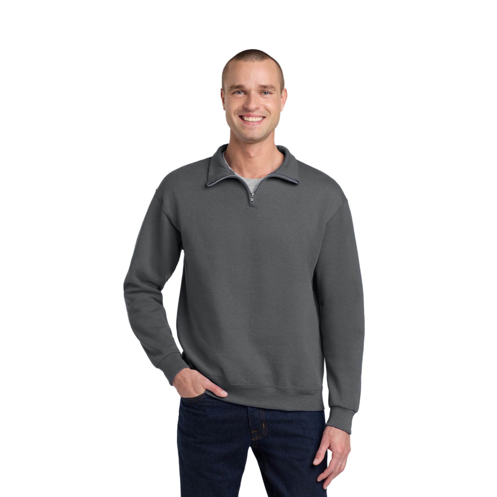 995M Jerzees® NuBlend® 1/4-Zip Cadet Collar Sweatshirt