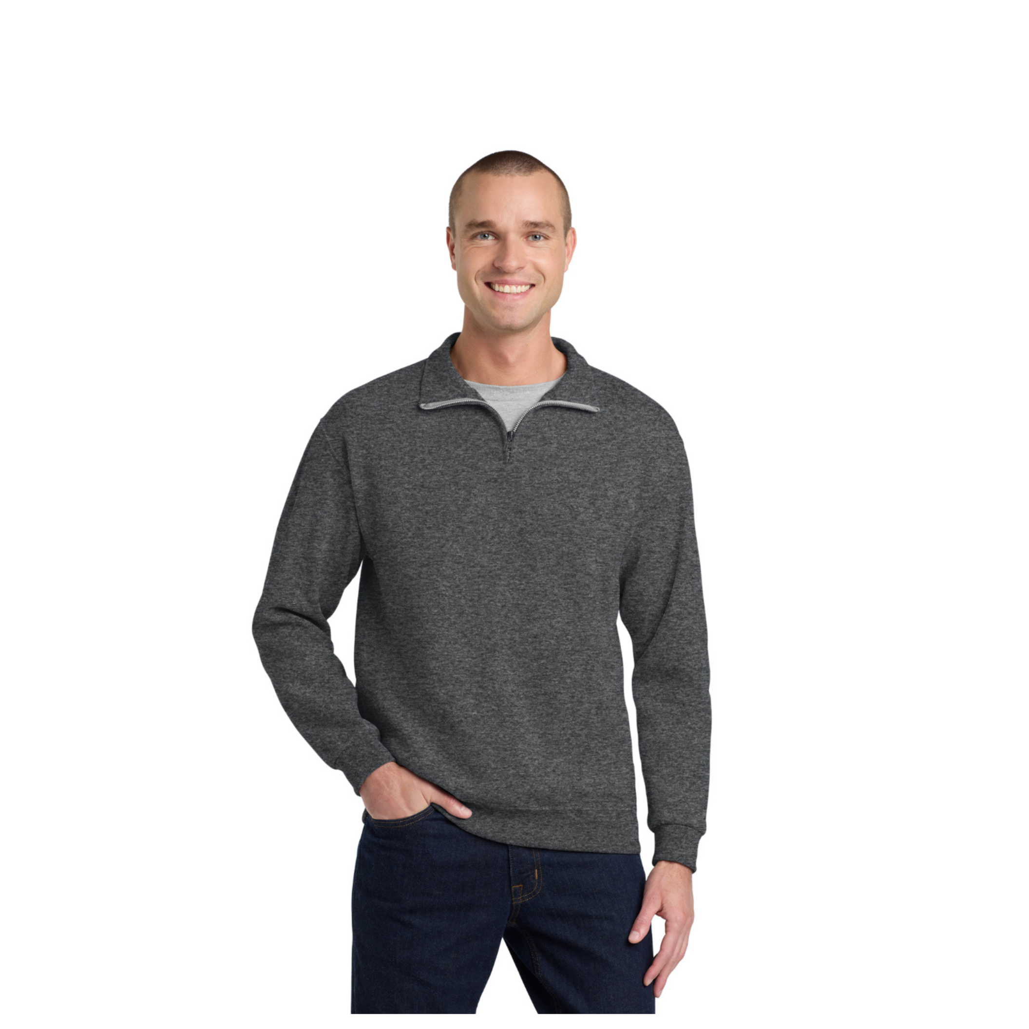 995M Jerzees® NuBlend® 1/4-Zip Cadet Collar Sweatshirt