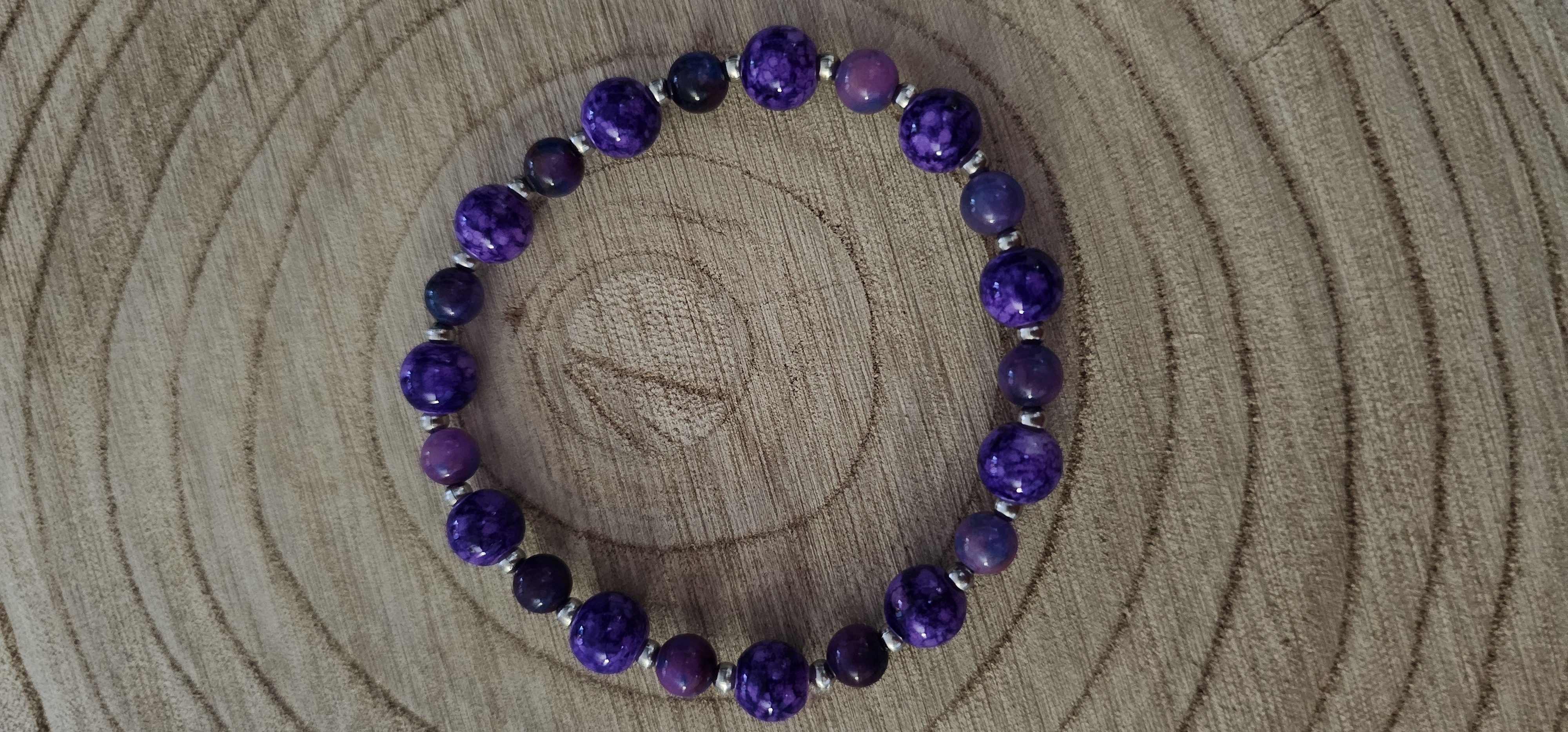 Purple Beaded Bracelet