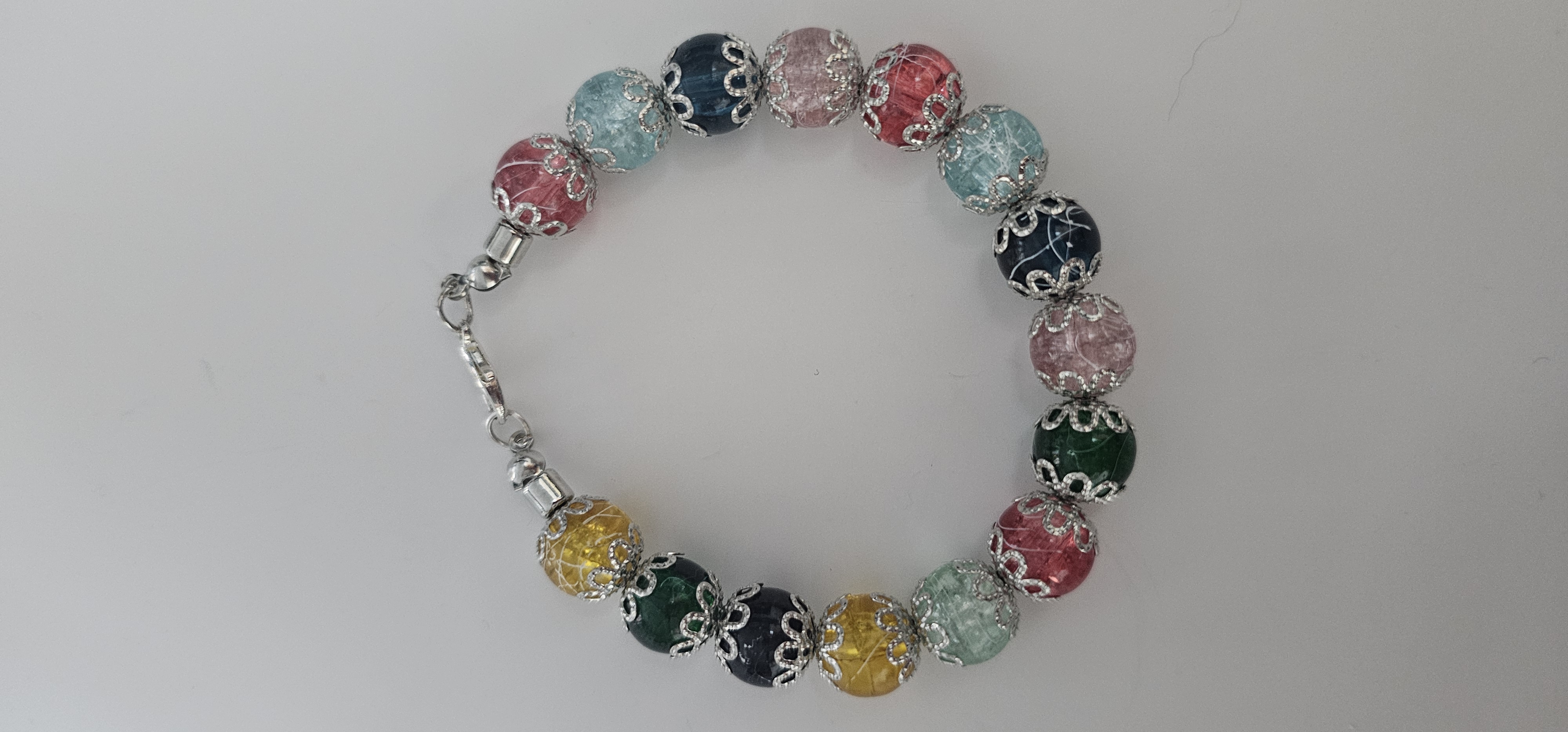 Multicolored Decorative Beaded Bracelet