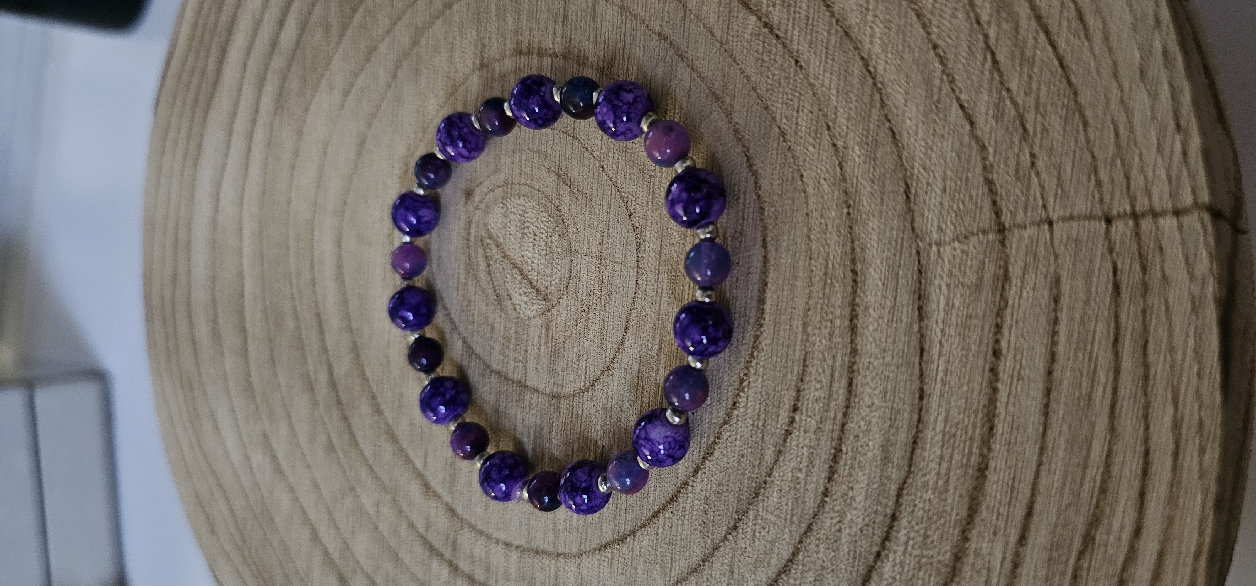 Purple Beaded Bracelet