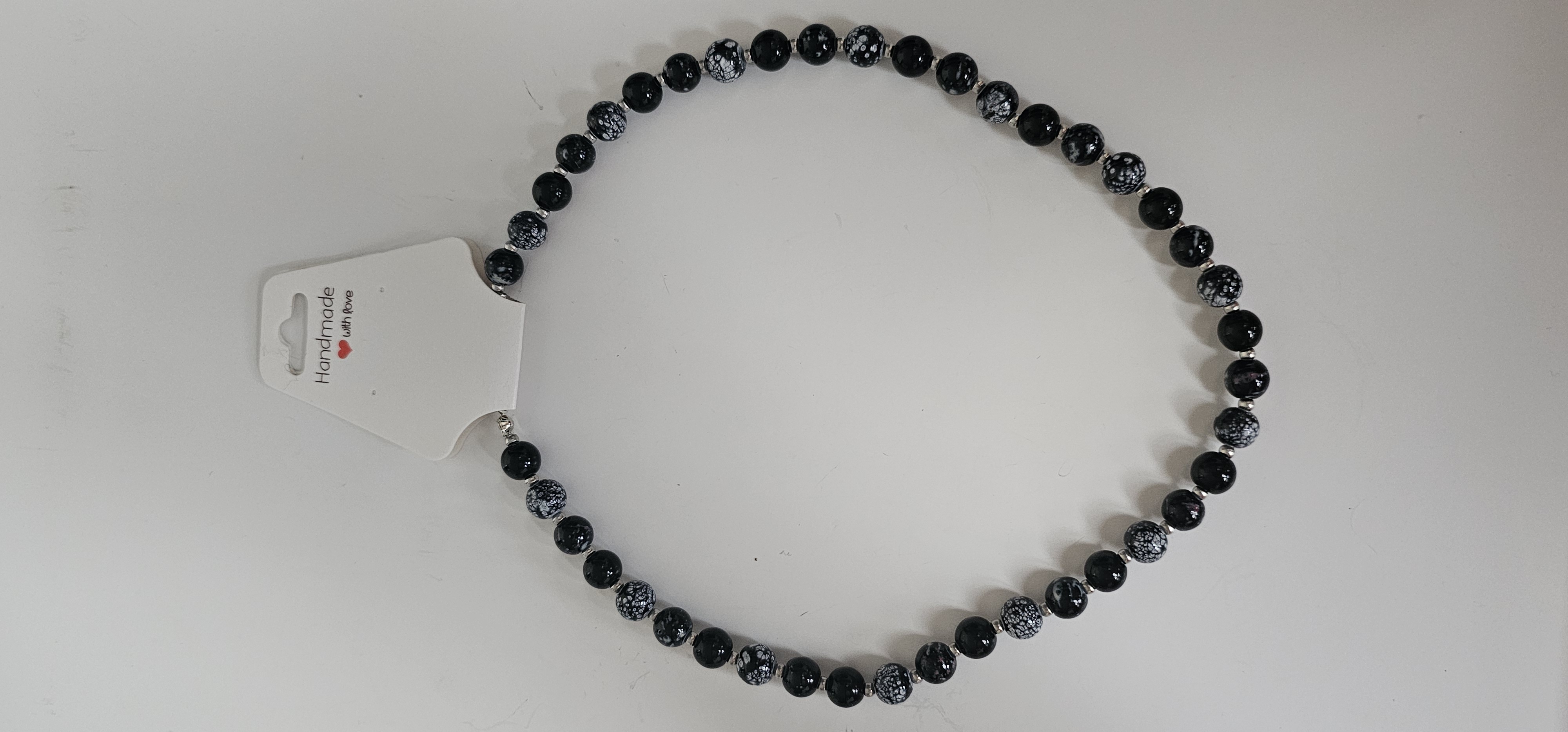 Black Beaded Necklace