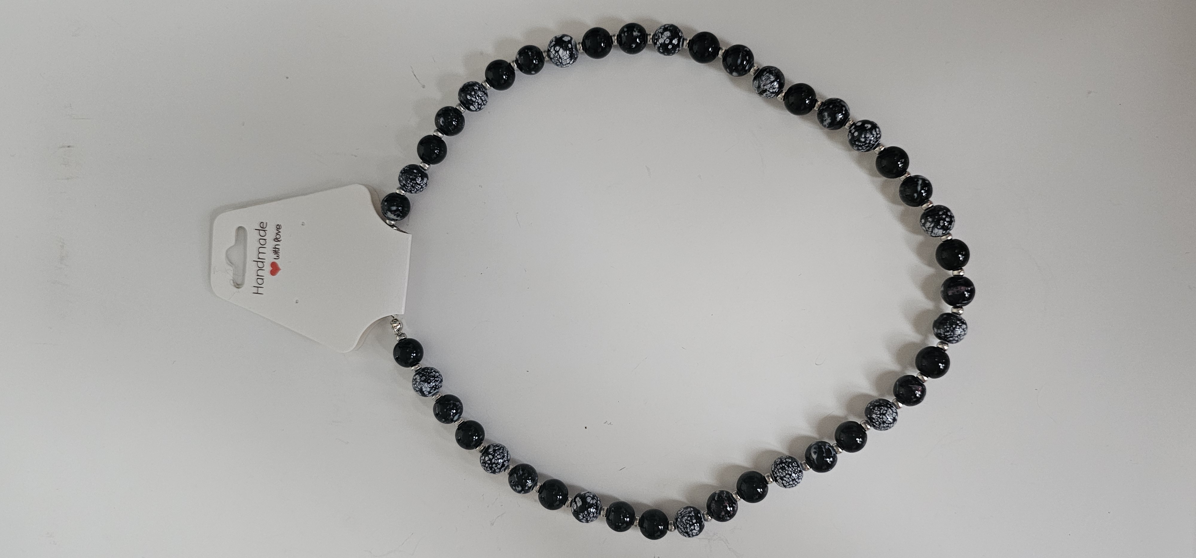Black Beaded Necklace