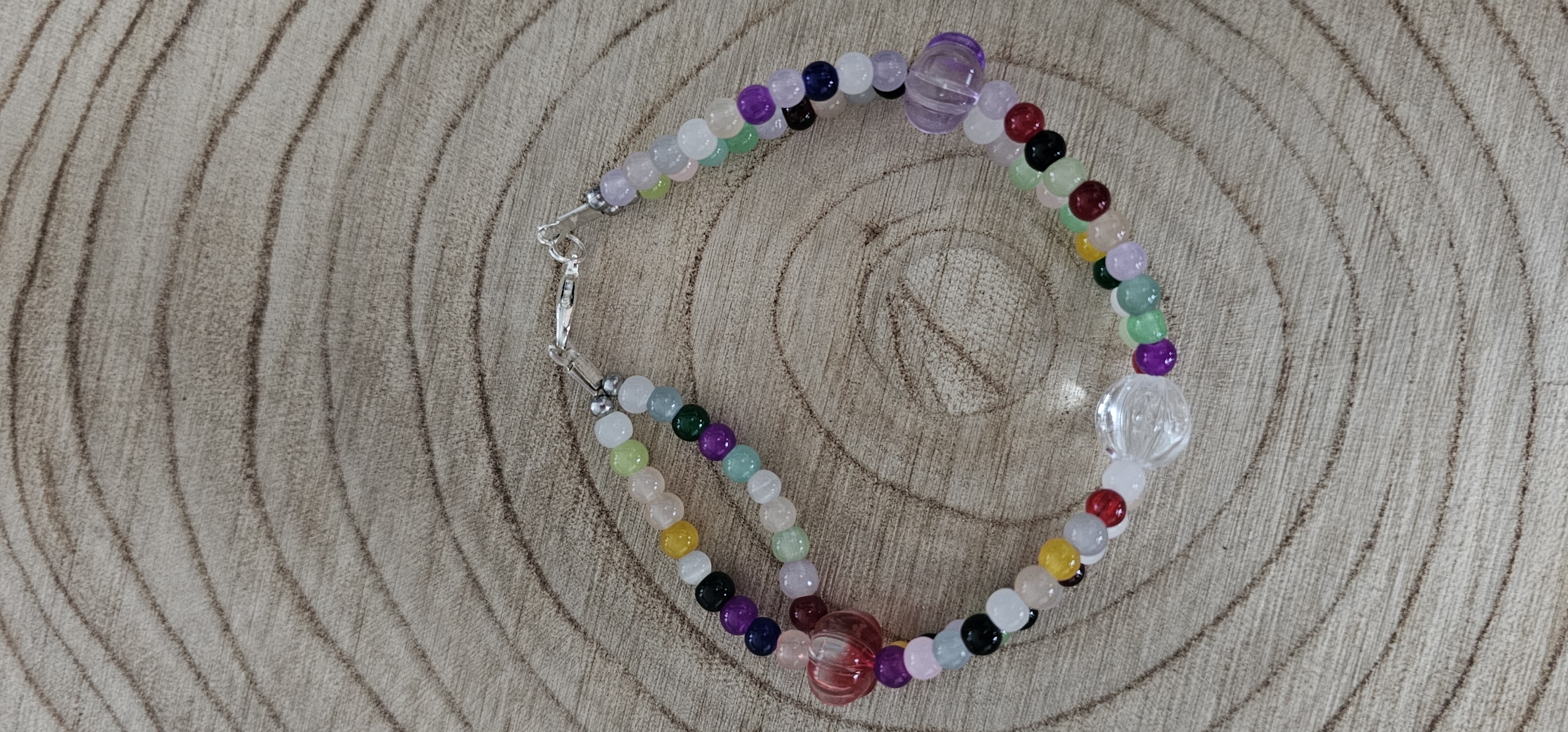Multicolored Double Stranded Beaded Bracelets 