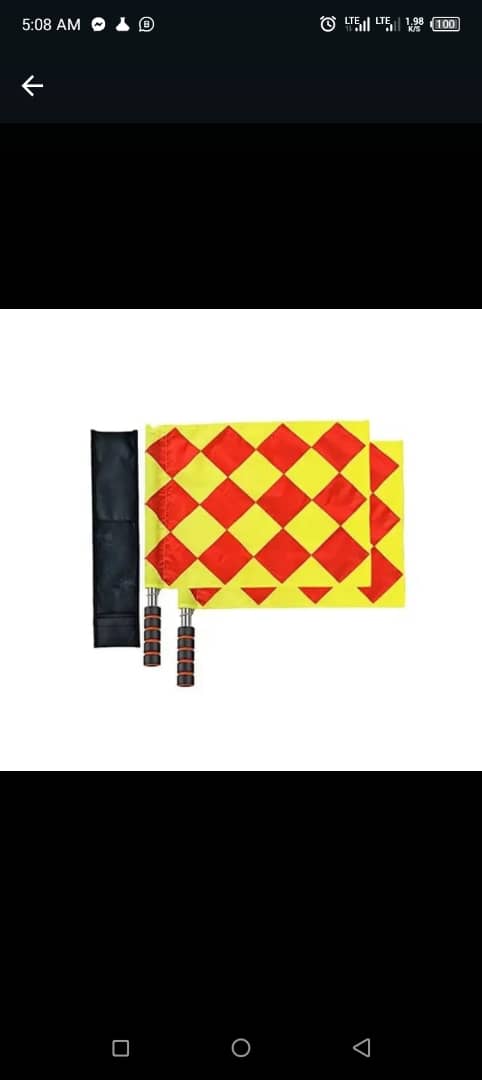 Referee Linesman Flags Set