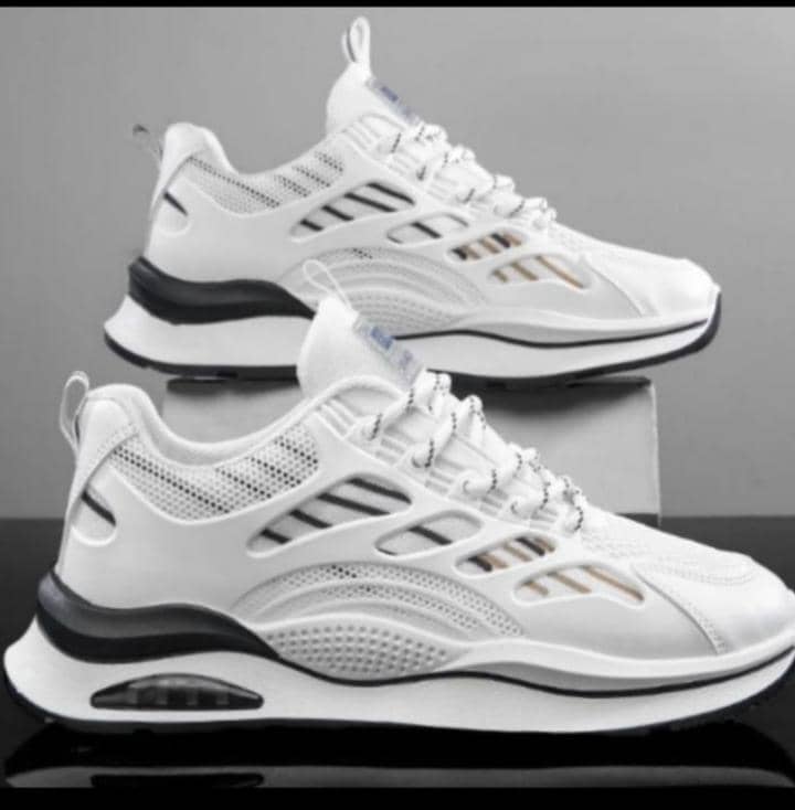 White Air Mesh Sneakers
