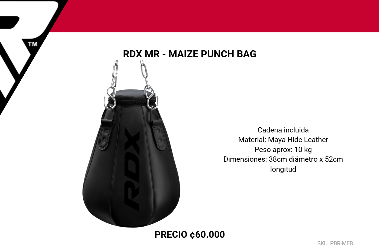Saco de Boxeo RDX MR Maize