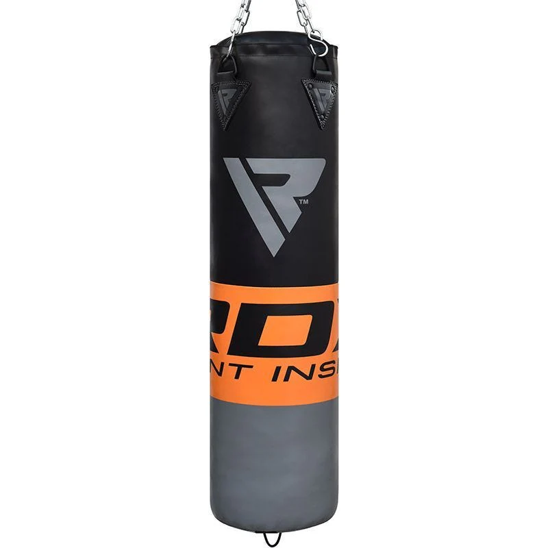 RDX F12 Punch Bag 5ft – Saco de Boxeo Relleno con Guantes, Cadenas y Gancho de Techo