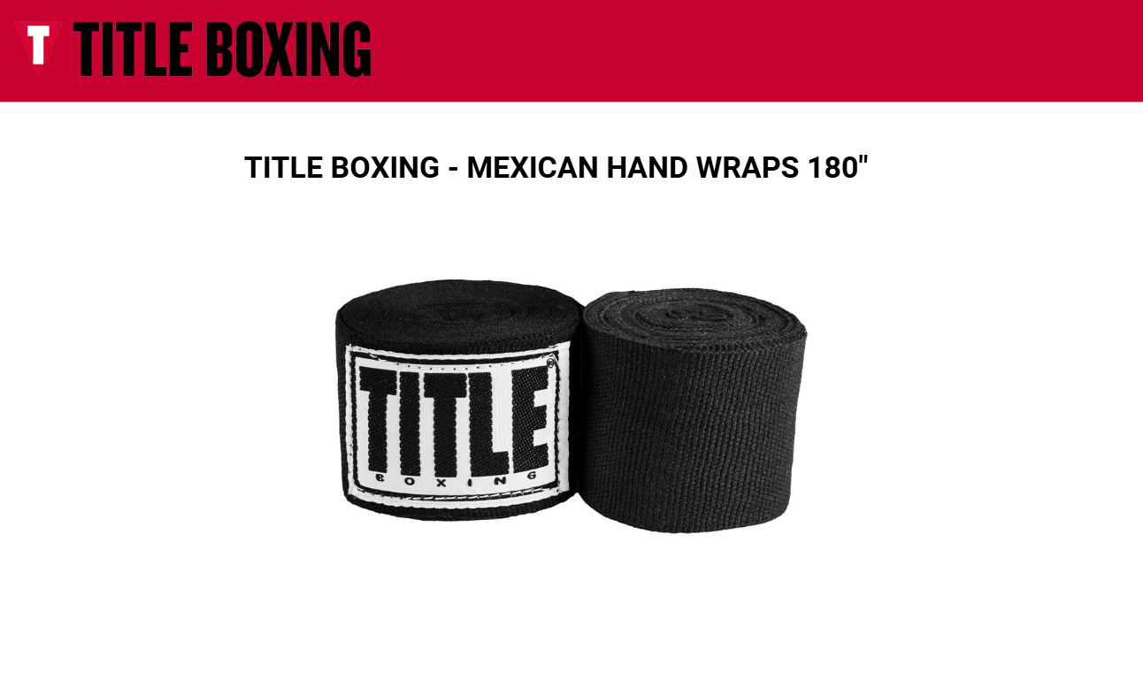 Vendas de Boxeo Title Boxing MHW BK – Color Negro