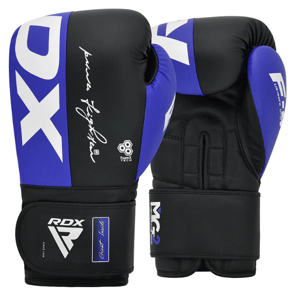 RDX F4 BGR-F4 – Guantes de Boxeo en Rojo, Blanco, Azul y Rosado  Cuero Maya Hide™, Doble Cierre Quick-EZ™ y Tecnología Quadro-Dome™