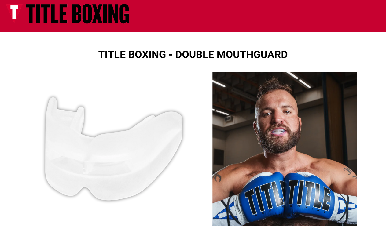 Protector Bucal Doble Title Boxing DMP2 CL