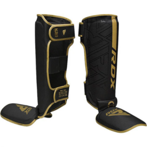 Espinilleras RDX F6 Kara SGR-F6  Protección para MMA y Muay Thai Rojo, Dorado, Blanco, Negro