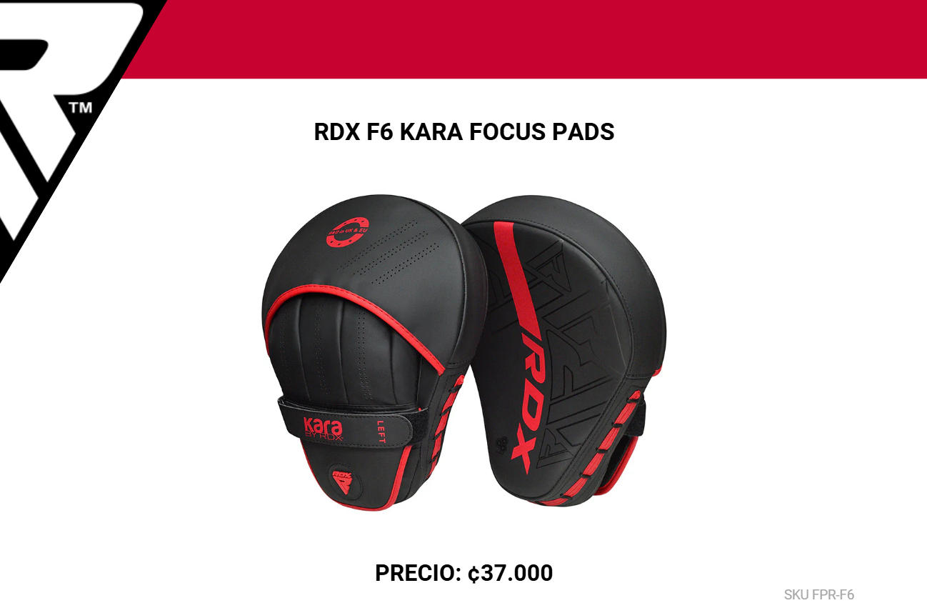 RDX F6 Kara Bag Mitts – Manoplas Profesionales para Entrenamiento en Saco de Boxeo y MMA