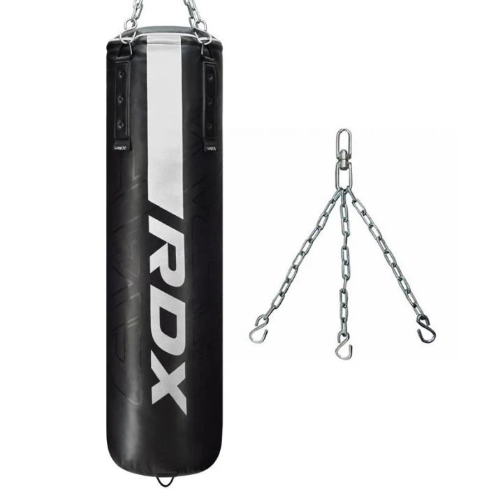 Saco de Boxeo 5ft con Cadena de Montaje - RDX F6 Kara Punch Bag PBR-F6MB Blanco