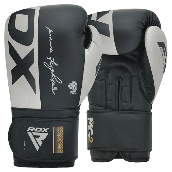 RDX F4 BGR-F4 – Guantes de Boxeo en Rojo, Blanco, Azul y Rosado  Cuero Maya Hide™, Doble Cierre Quick-EZ™ y Tecnología Quadro-Dome™