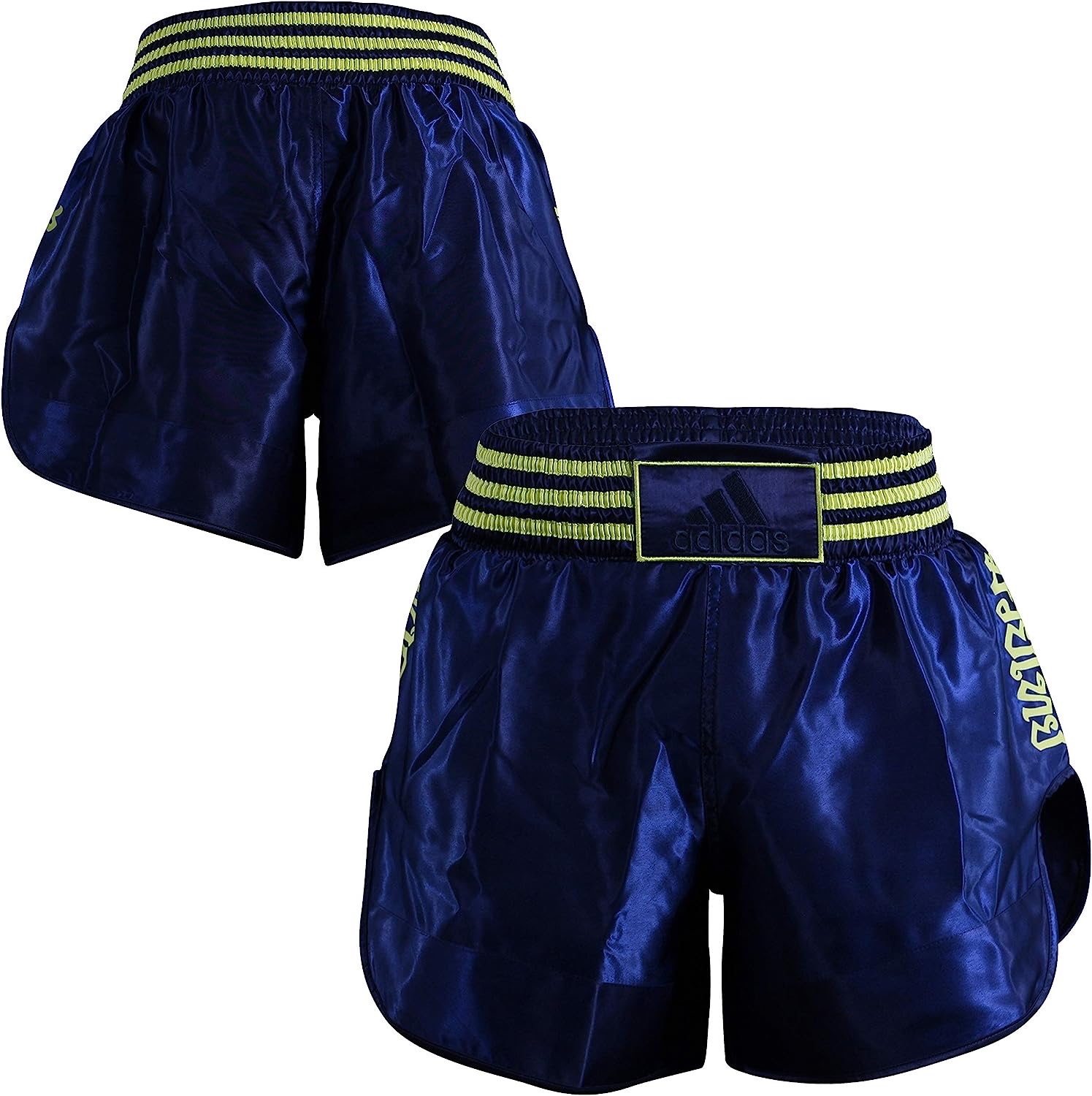 Shorts de Kickboxing Adidas Azul/Amarillo