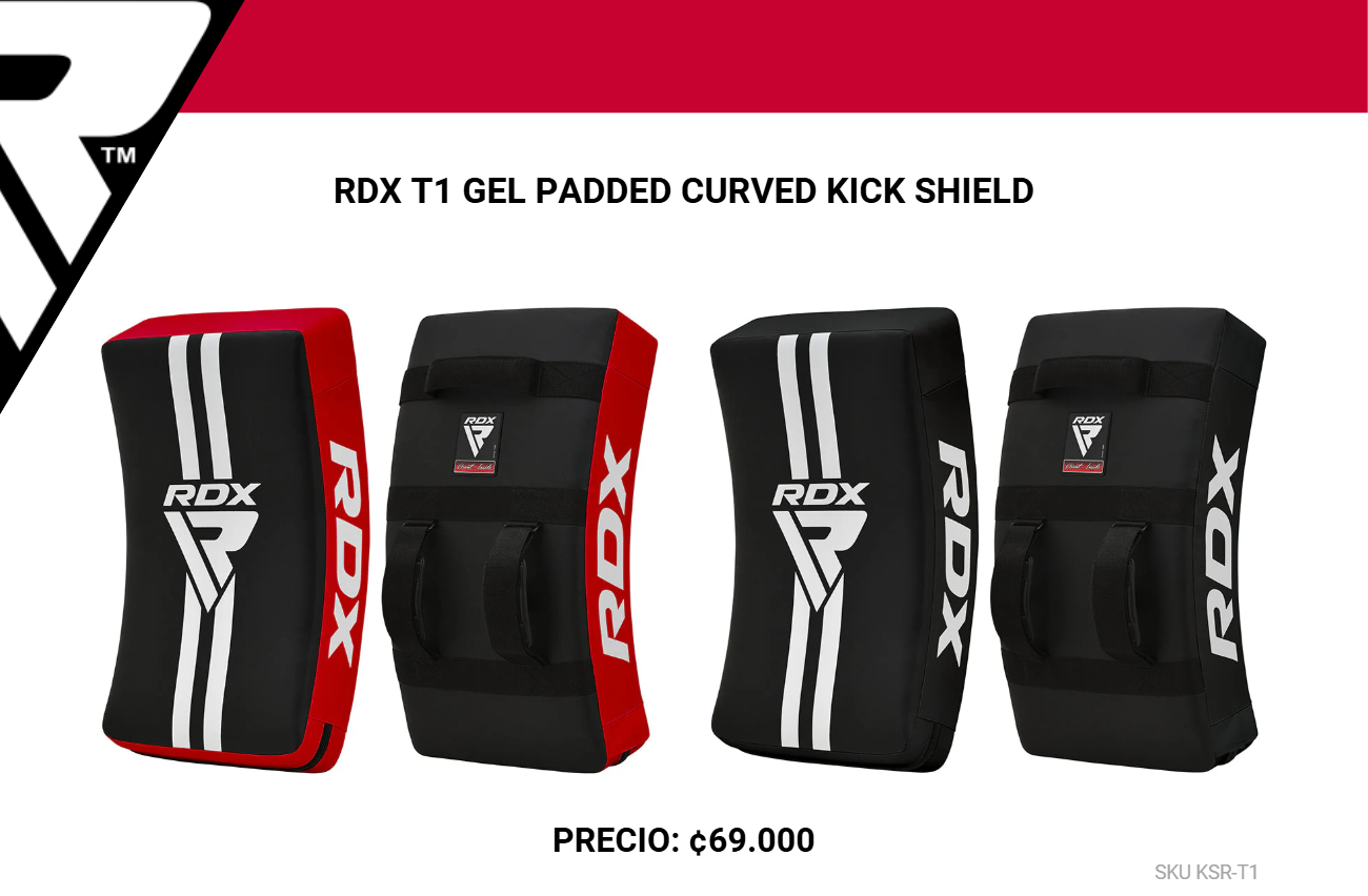 Kick Shield RDX KSRT1 Curvo con Gel