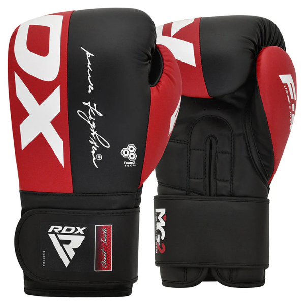 RDX F4 BGR-F4 – Guantes de Boxeo en Rojo, Blanco, Azul y Rosado  Cuero Maya Hide™, Doble Cierre Quick-EZ™ y Tecnología Quadro-Dome™