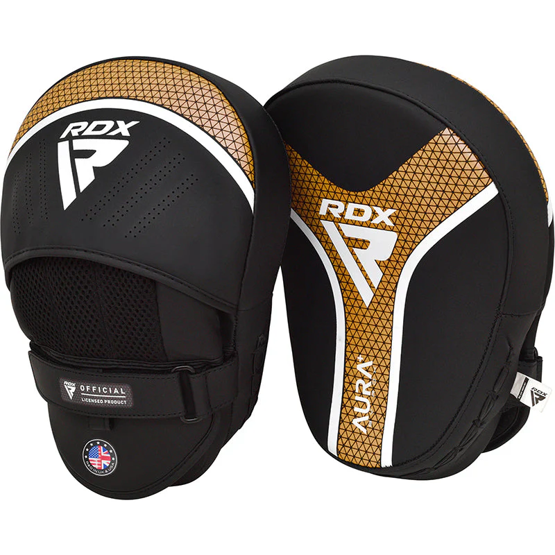 Aura Plus Focus Mitts RDX FPR-T17  – Manoplas Curvas con Kalix Skin™ para Entrenamiento de Boxeo y MMA