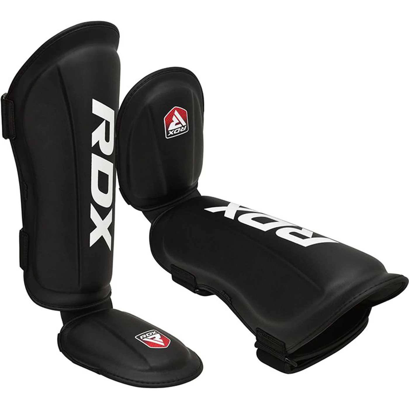 Espinilleras RDX T1 SGR-T1  Protección Profesional en Rojo y Negro  MMA, Kickboxing y Muay Thai