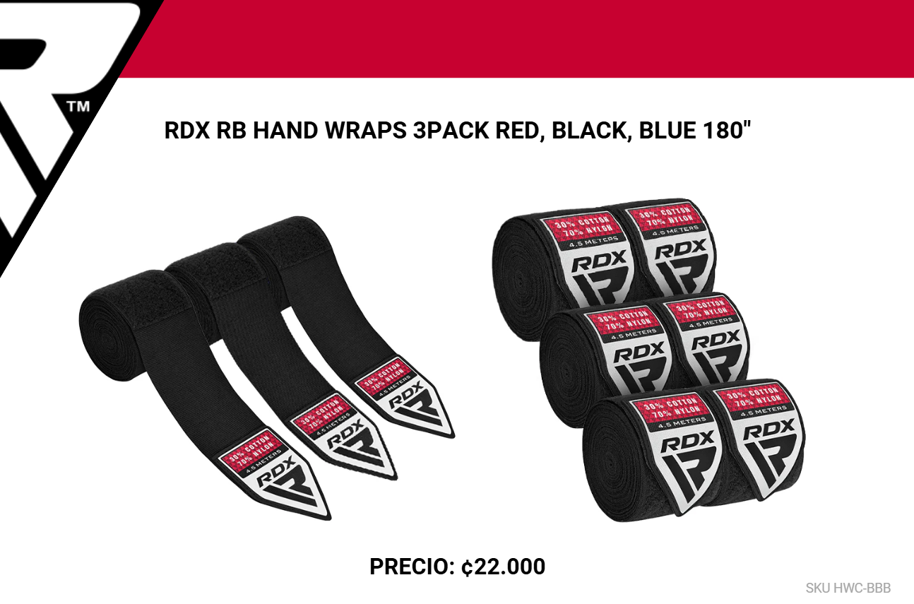 Vendas de Boxeo 3 PACK - Negro