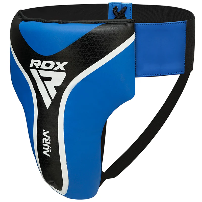 Protector Inguinal RDX T17 Aura GDR-T17  Groin Guard Deportivo en Rojo y Azul