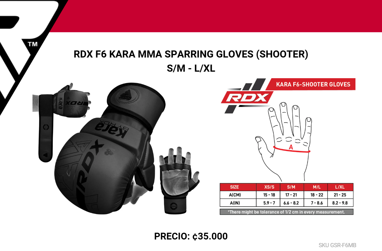 Guantes de Sparring Kara F6 - MMA