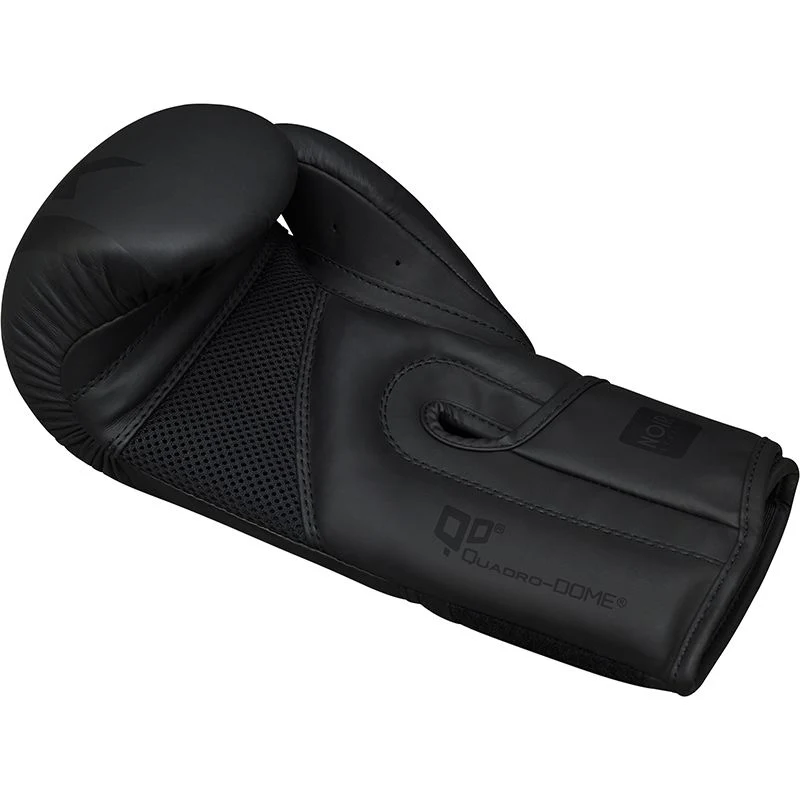 RDX F15 Noir BGR-F15 – Guantes de Boxeo en Tallas 10oz, 12oz, 14oz, 16oz  Cuero ConvEX™, Quadro-Dome™, Cierre Quick-EZ™