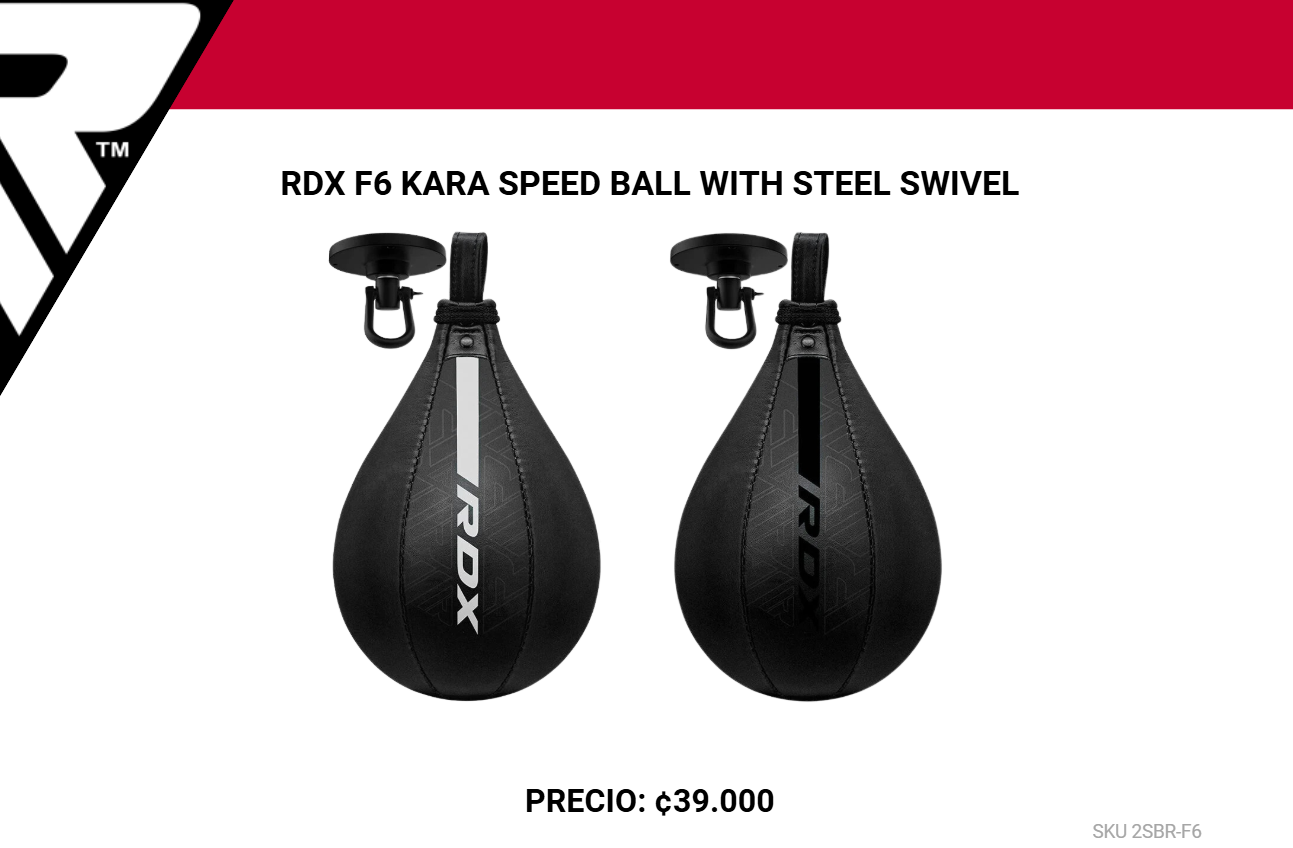RDX Kara Speed Bag 2SBR-F6 con Swivel de Acero