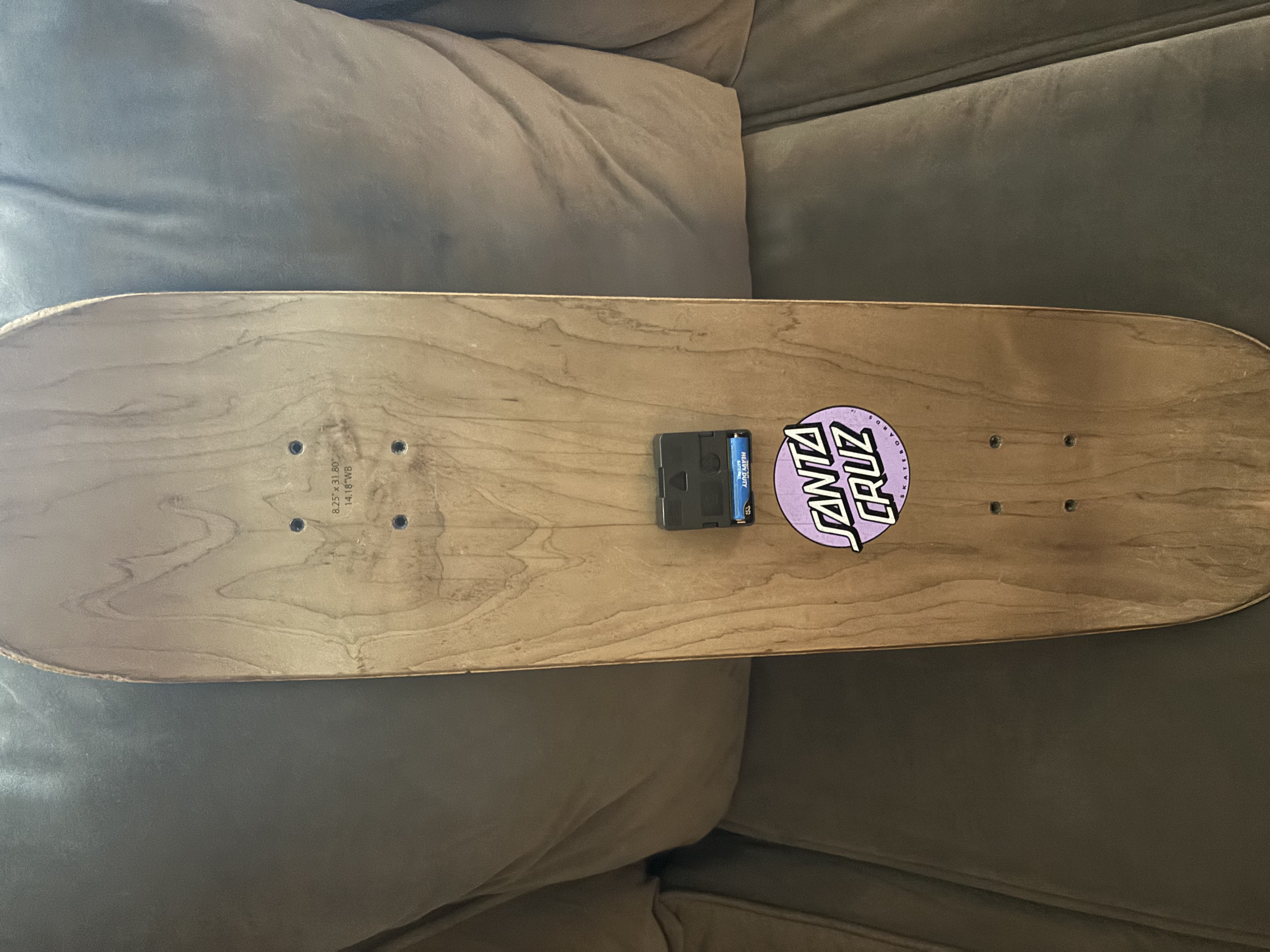 Recycled Santa Cruz Deck Wall Hanging Clock