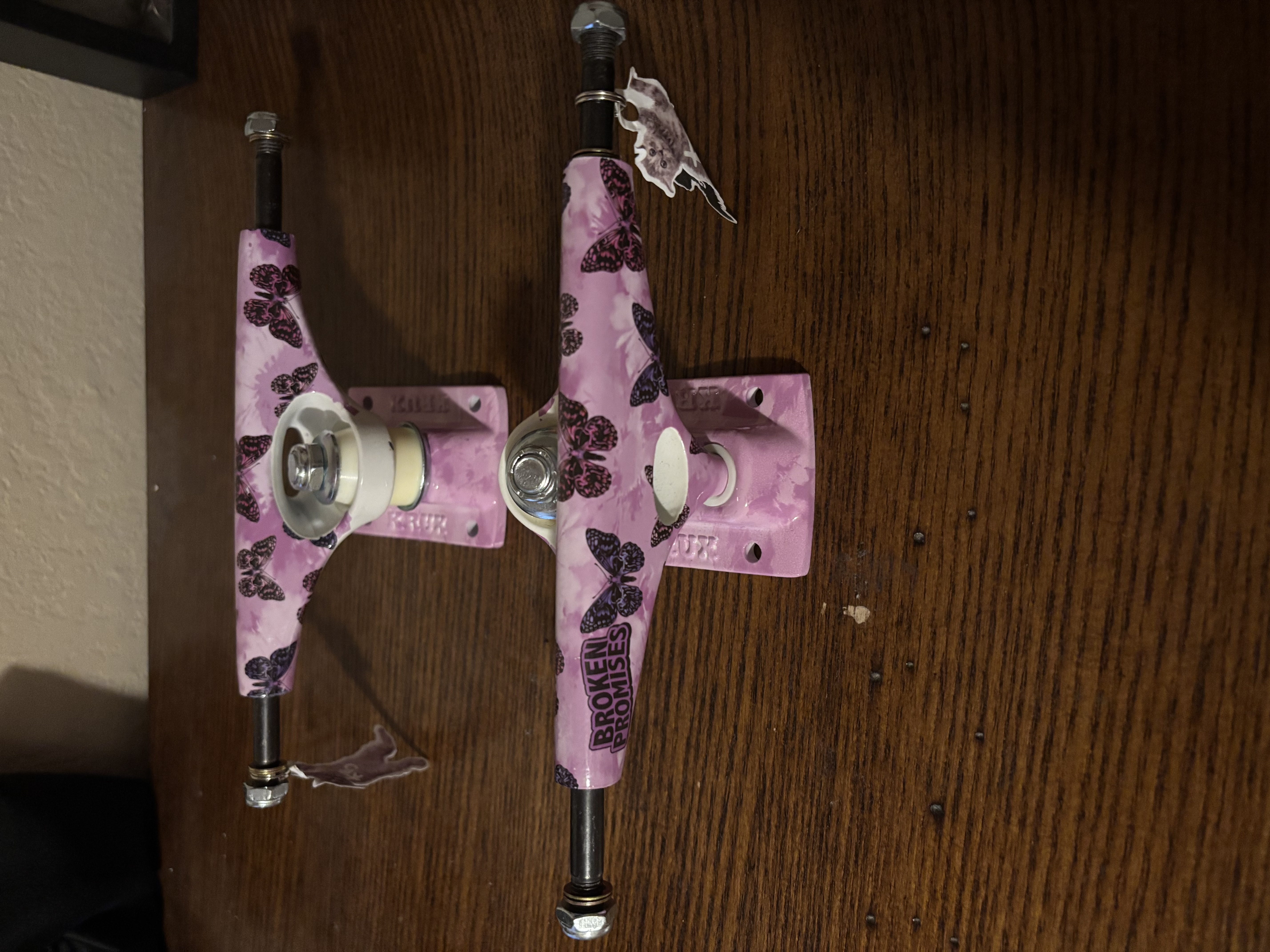 Krux K5 Nora Broken Promises Butterfly Pattern 8" Wide Trucks