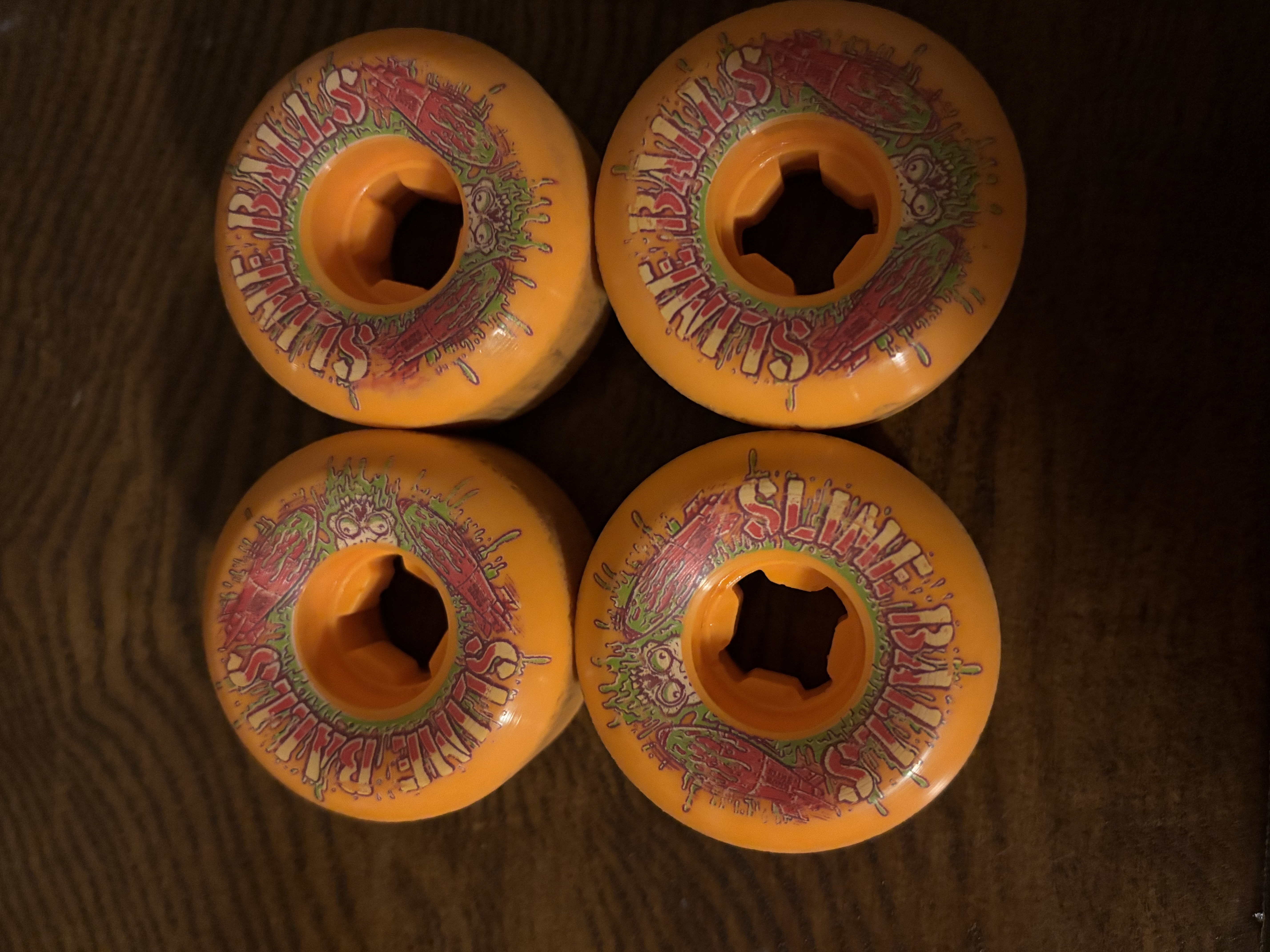 Santa Cruz Slime Balls Slime Bombs 54mm 99A Orange Wheels