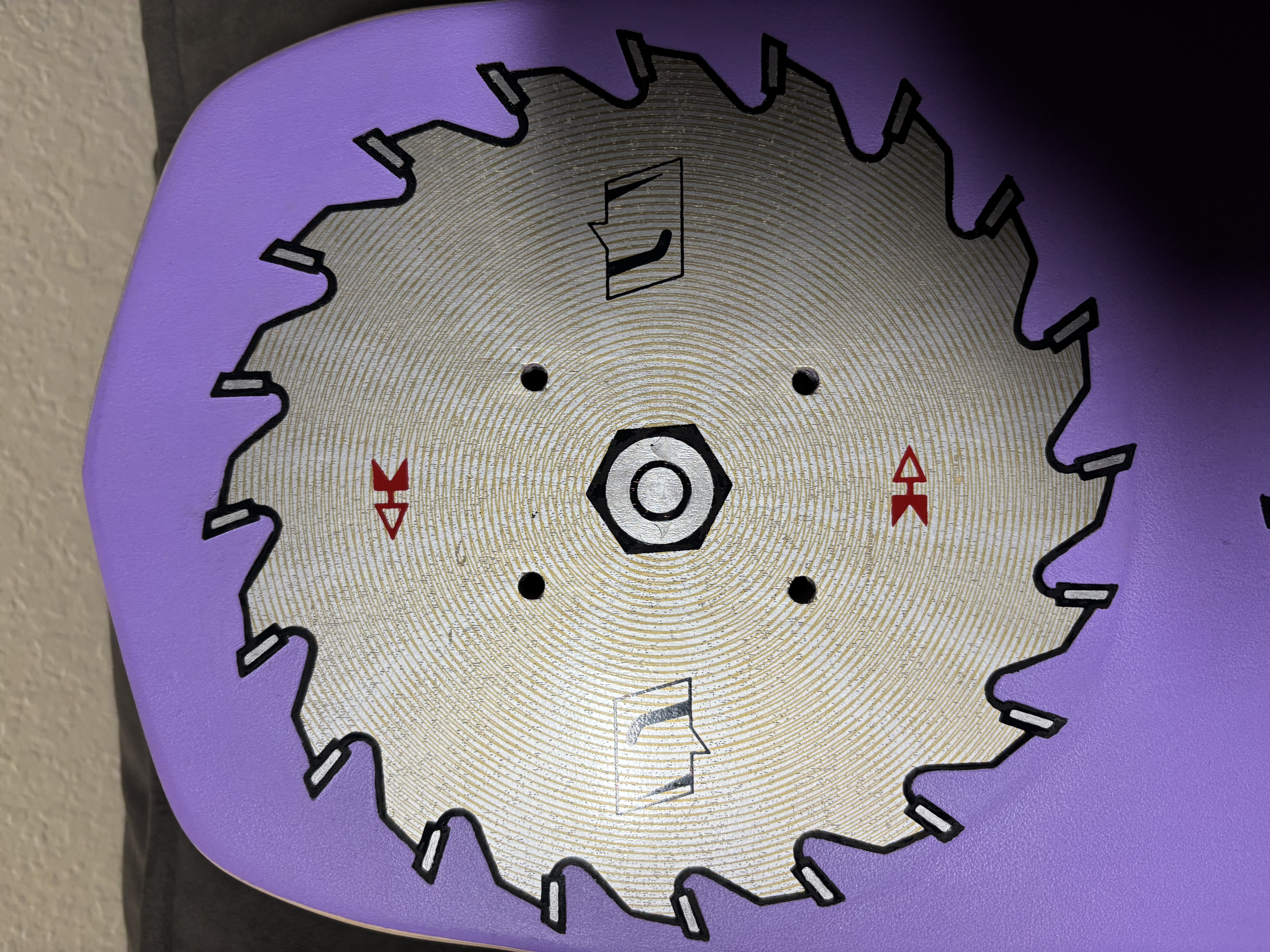 Custom Schmitt Stix Rip Saw Reissue Deck With Custom Grip