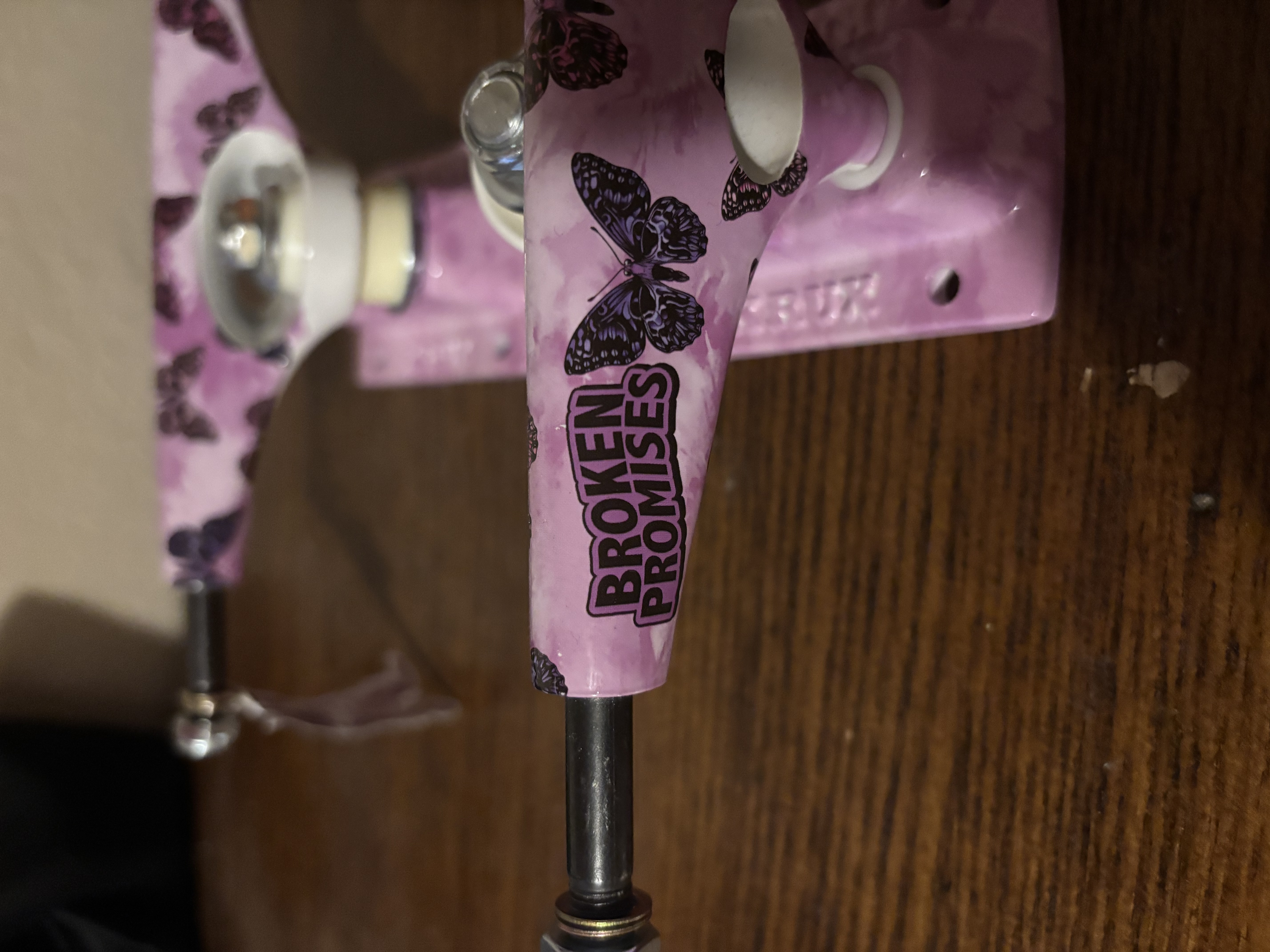 Krux K5 Nora Broken Promises Butterfly Pattern 8" Wide Trucks