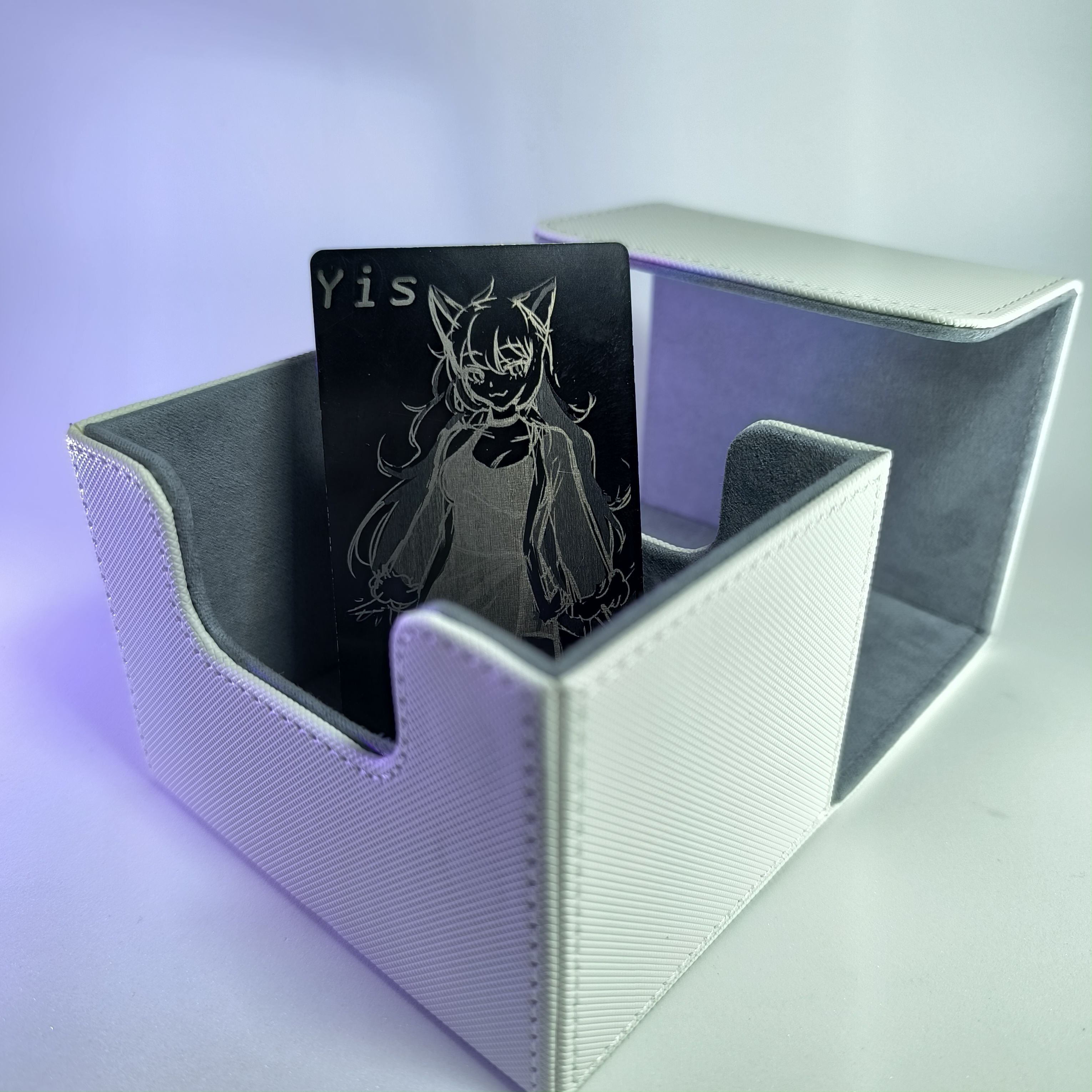 Deckbox Gris/Blanco