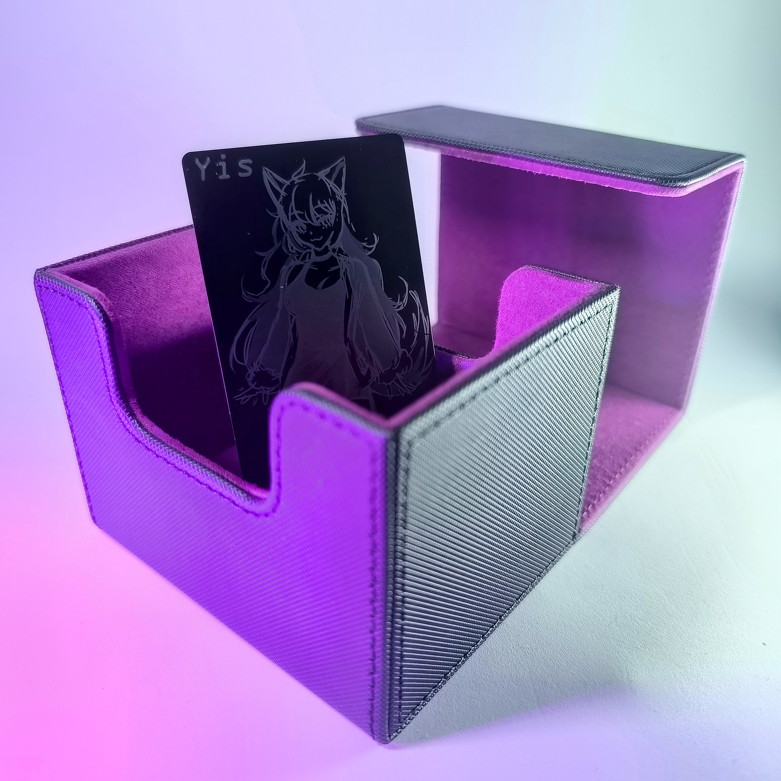 Deckbox Morado/Negro