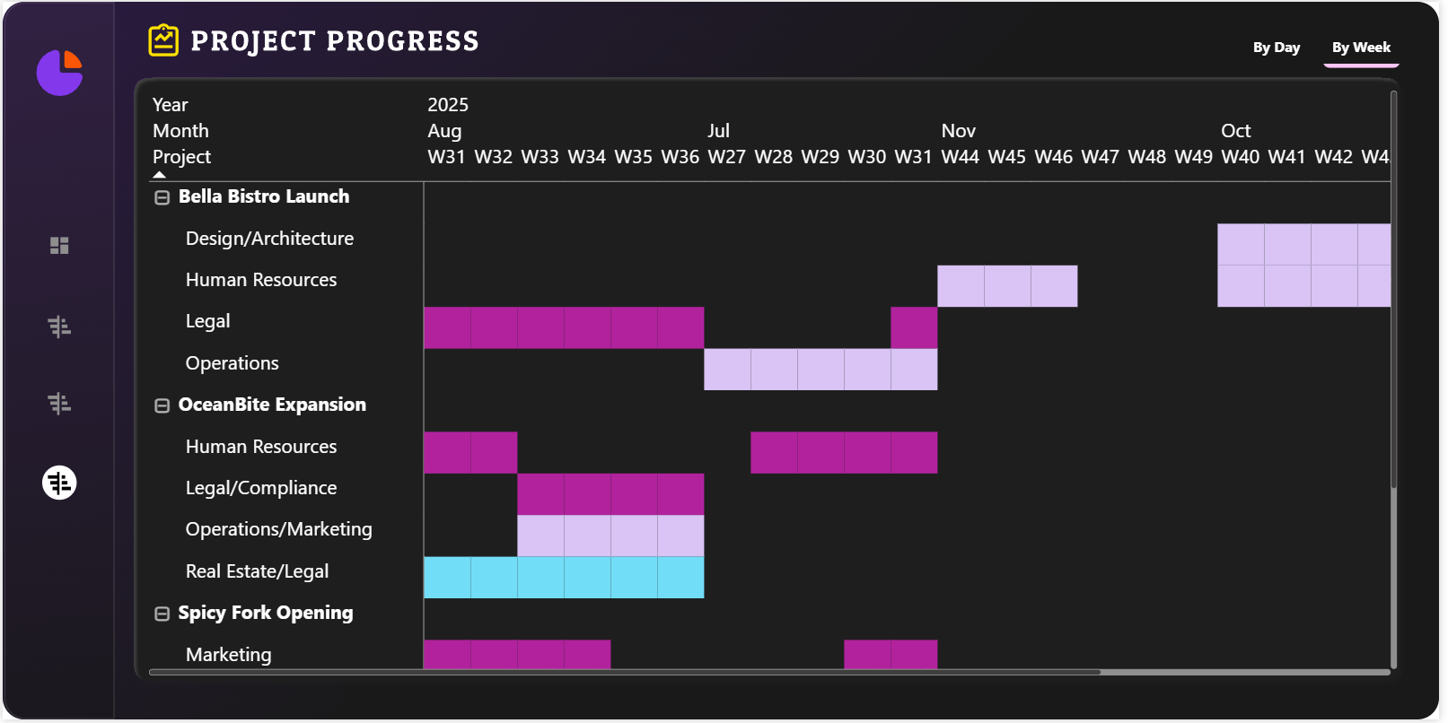 Project Management Dashboard Template