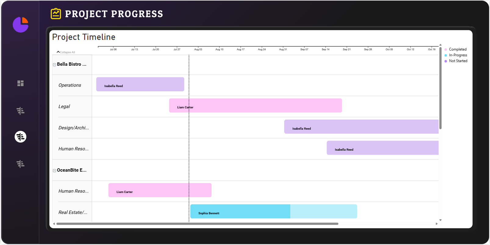 Project Management Dashboard Template