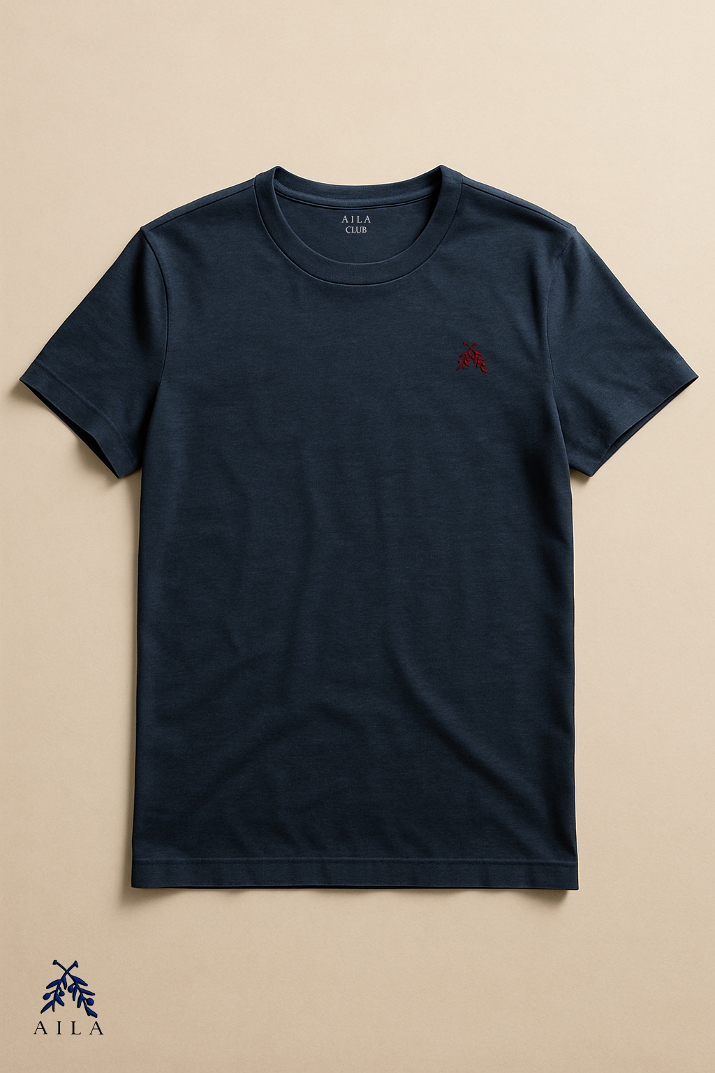 Camiseta básica azul marino