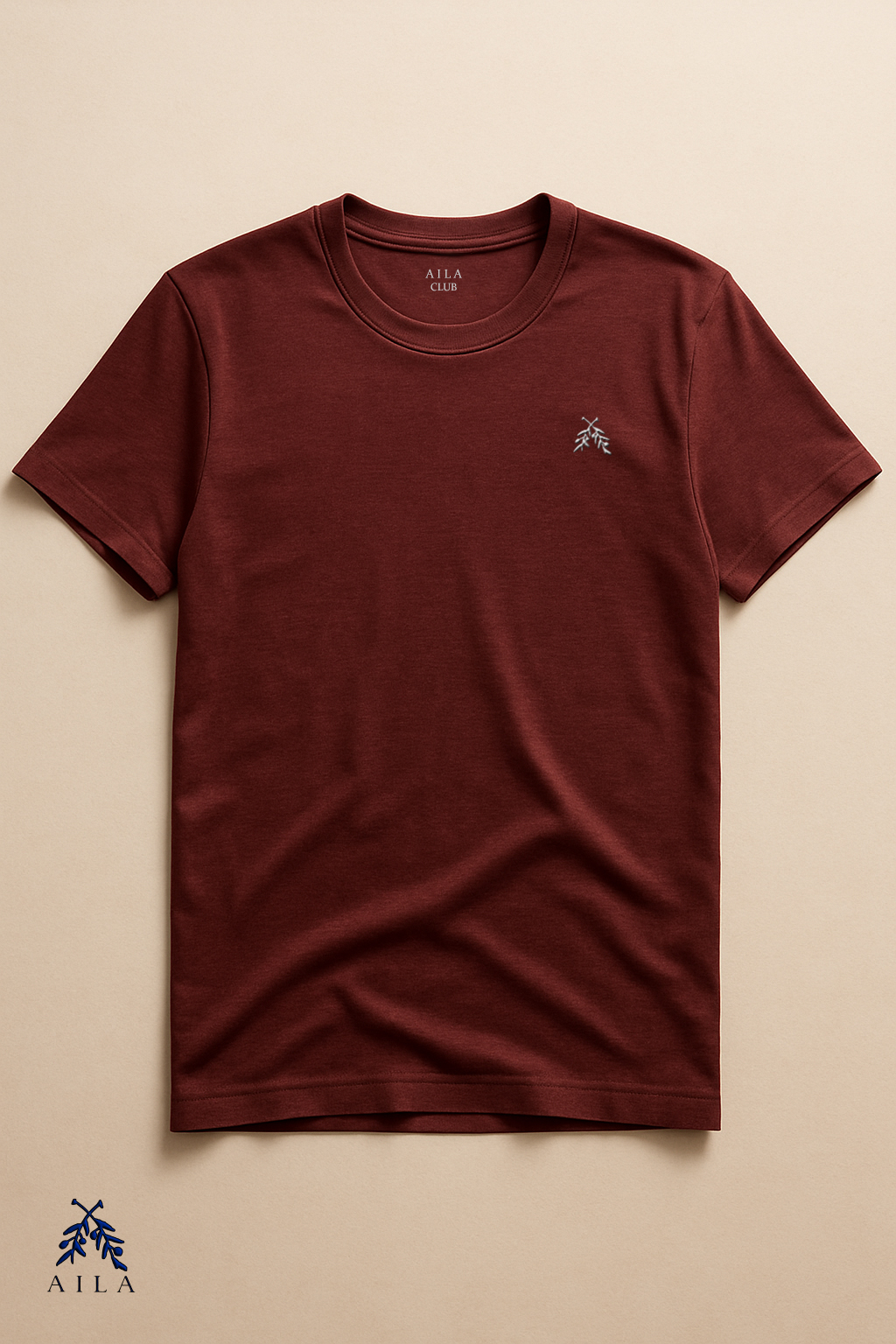 Camiseta básica vino