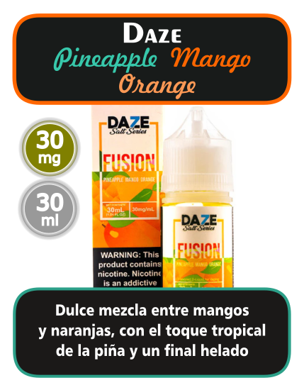 Daze - Pineapple Mango Orange (salt)