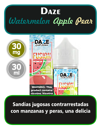 Daze - Watermelon Apple Pear (salt)