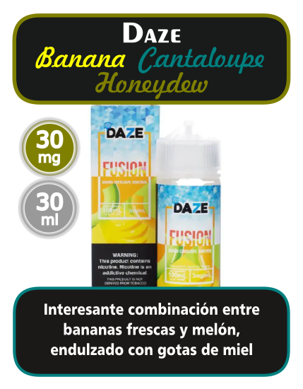 Daze - Banana Cantaloupe Honeydew (salt)